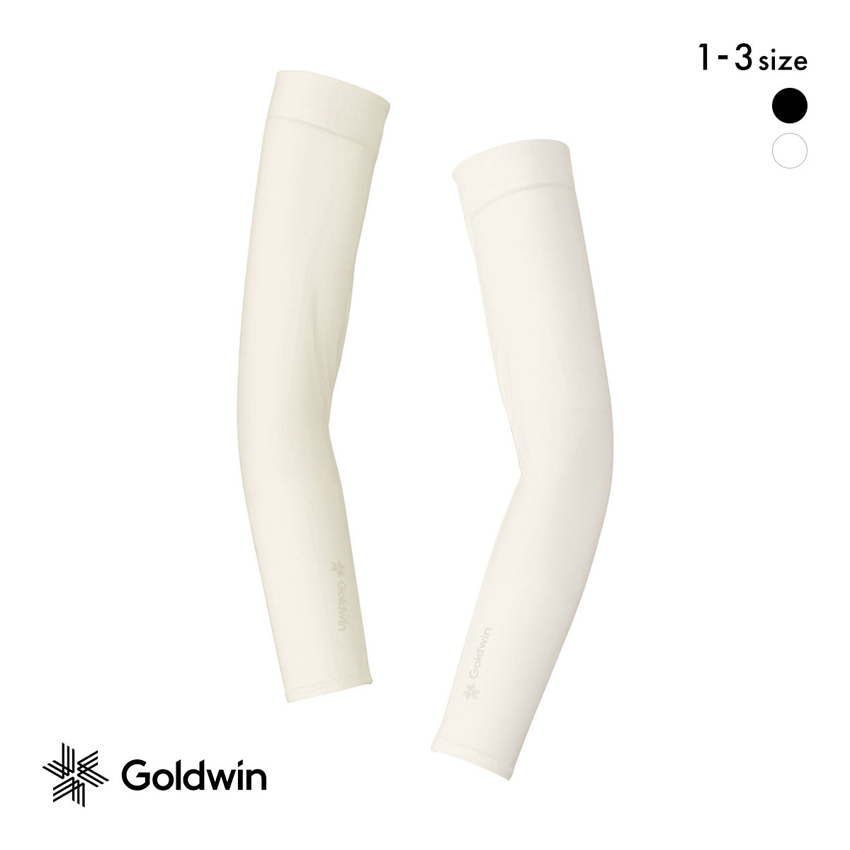 ゴールドウイン C3fit クーリング アームカバー ユニセックス スポーツ 持続涼感 Goldwin(WH-ホワイト-1)