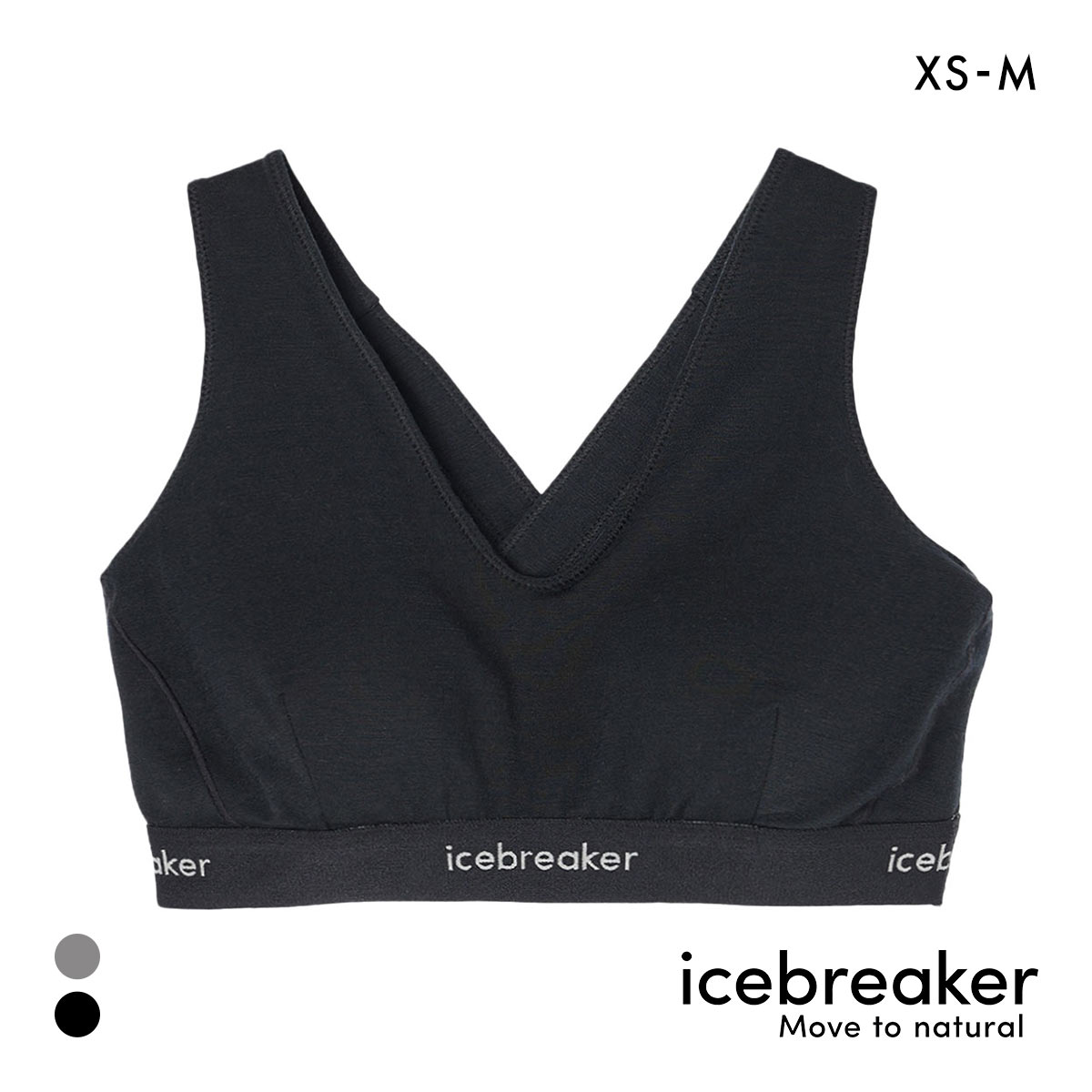 アイスブレーカー W メリノ 125 クールライト スプライト レーサーバック ブラ ウィメンズ ハーフトップ icebreaker レディース(BK-ブラック-XS(日本S))