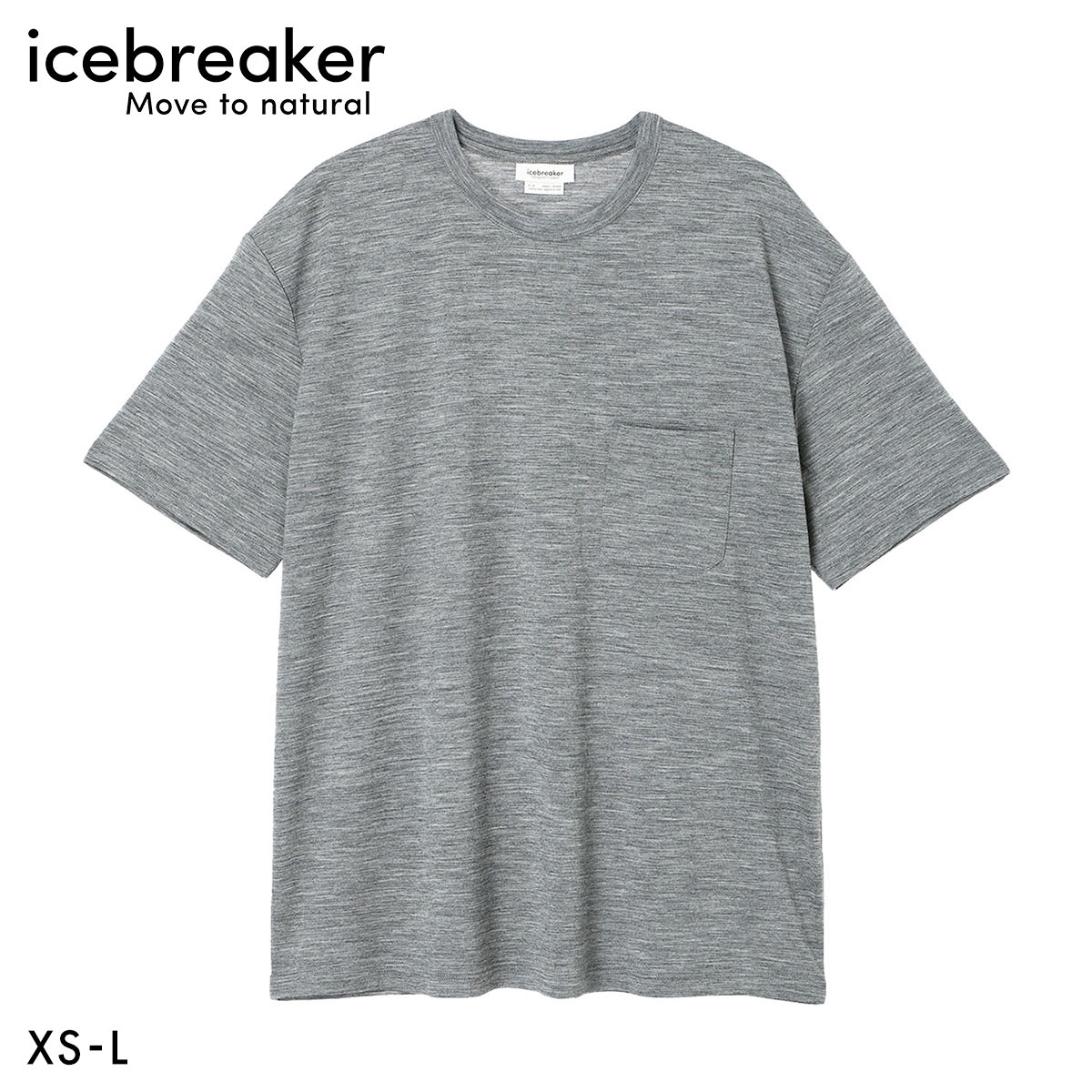 アイスブレーカー icebreaker M150 SS POCKET T メリノ150 SS ポケットティー ユニセックス メンズ ウィメンズ(GY-グレー-XS(日本S))