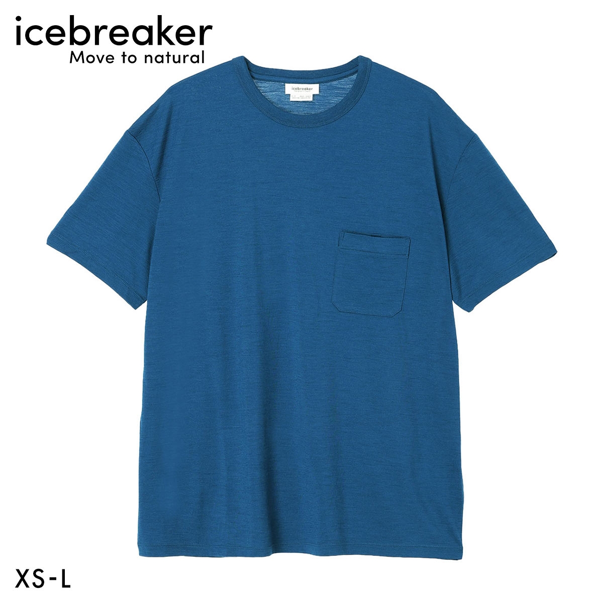 アイスブレーカー icebreaker M150 SS POCKET T メリノ150 SS ポケットティー ユニセックス メンズ ウィメンズ(DBU-濃ブルー-XS(日本S))
