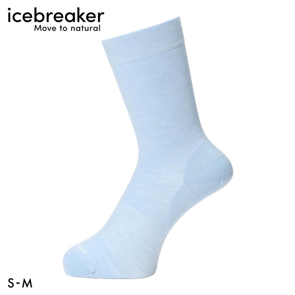 アイスブレーカー ファインゲージ クルー ソックス レディース メリノウール混 ライフスタイル icebreaker W