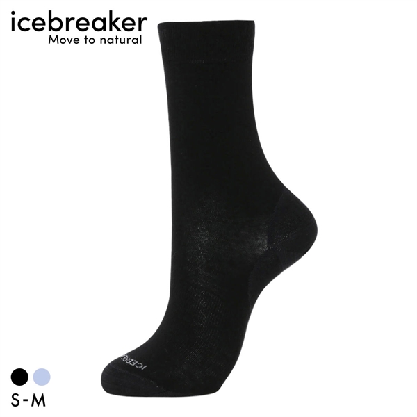 アイスブレーカー ファインゲージ クルー ソックス レディース メリノウール混 ライフスタイル icebreaker W