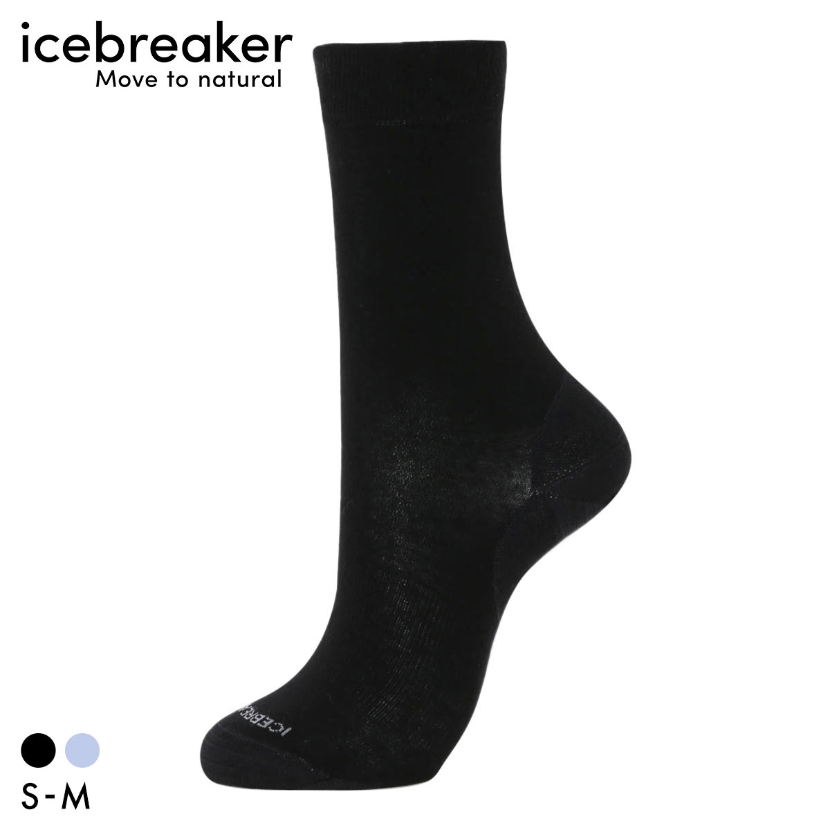 アイスブレーカー ファインゲージ クルー ソックス レディース メリノウール混 ライフスタイル icebreaker W