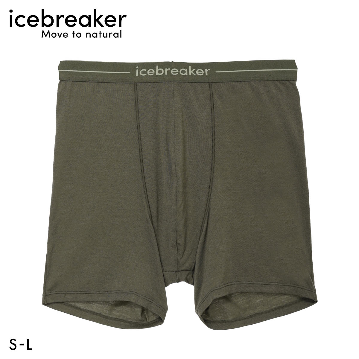 アイスブレーカー icebreaker M ANATOMICA BOXERS アナトミカ ボクサーパンツ メンズ 前閉じ(DKH-濃カーキ-S(日本M))