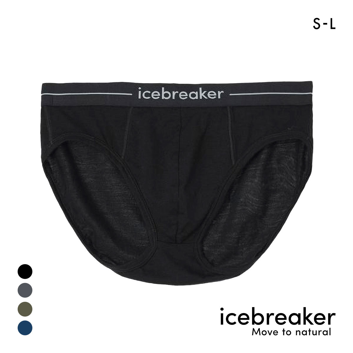 アイスブレーカー M アナトミカ ブリーフ メンズ 前閉じ icebreaker(BK-ブラック-S(日本M))