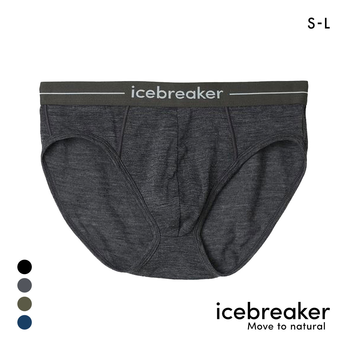 アイスブレーカー M アナトミカ ブリーフ メンズ 前閉じ icebreaker(DGY-濃グレー-S(日本M))