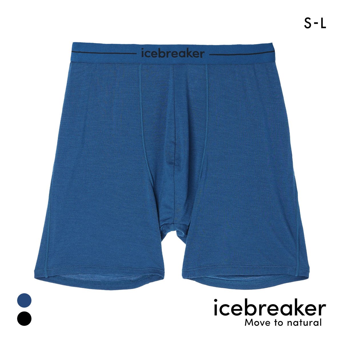 アイスブレーカー M メリノ 150 アナトミカ ロングボクサー メンズ 前閉じ icebreaker M ANATOMICA(DBU-濃ブルー-S(日本M))