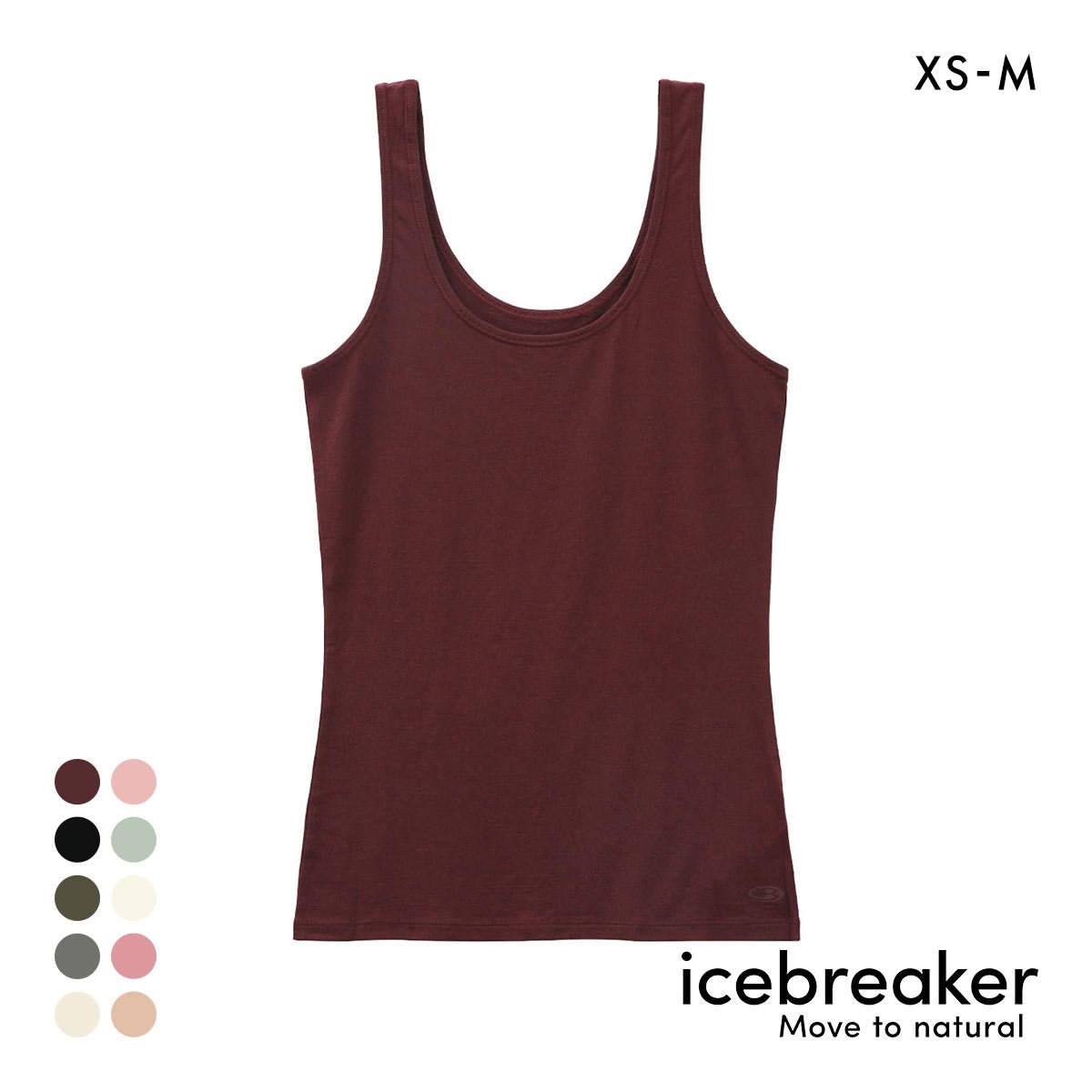 アイスブレーカー icebreaker W SIREN TANK サイレンタンク タンクトップ インナー(BO-ボルドー-XS(日本S))