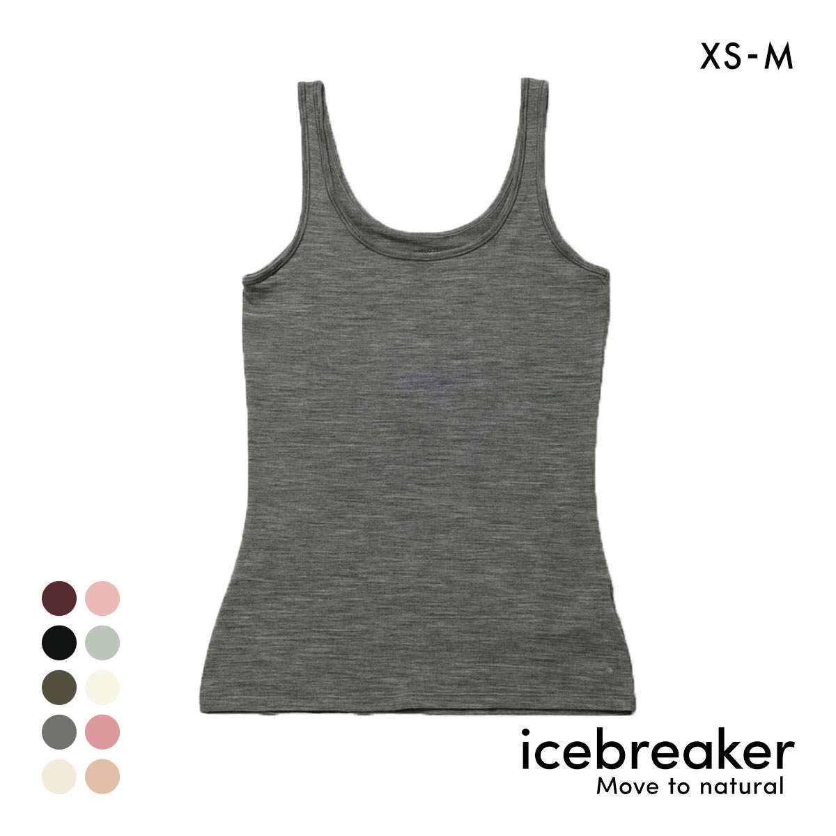 アイスブレーカー icebreaker W SIREN TANK サイレンタンク タンクトップ インナー(GY-グレー-XS(日本S))