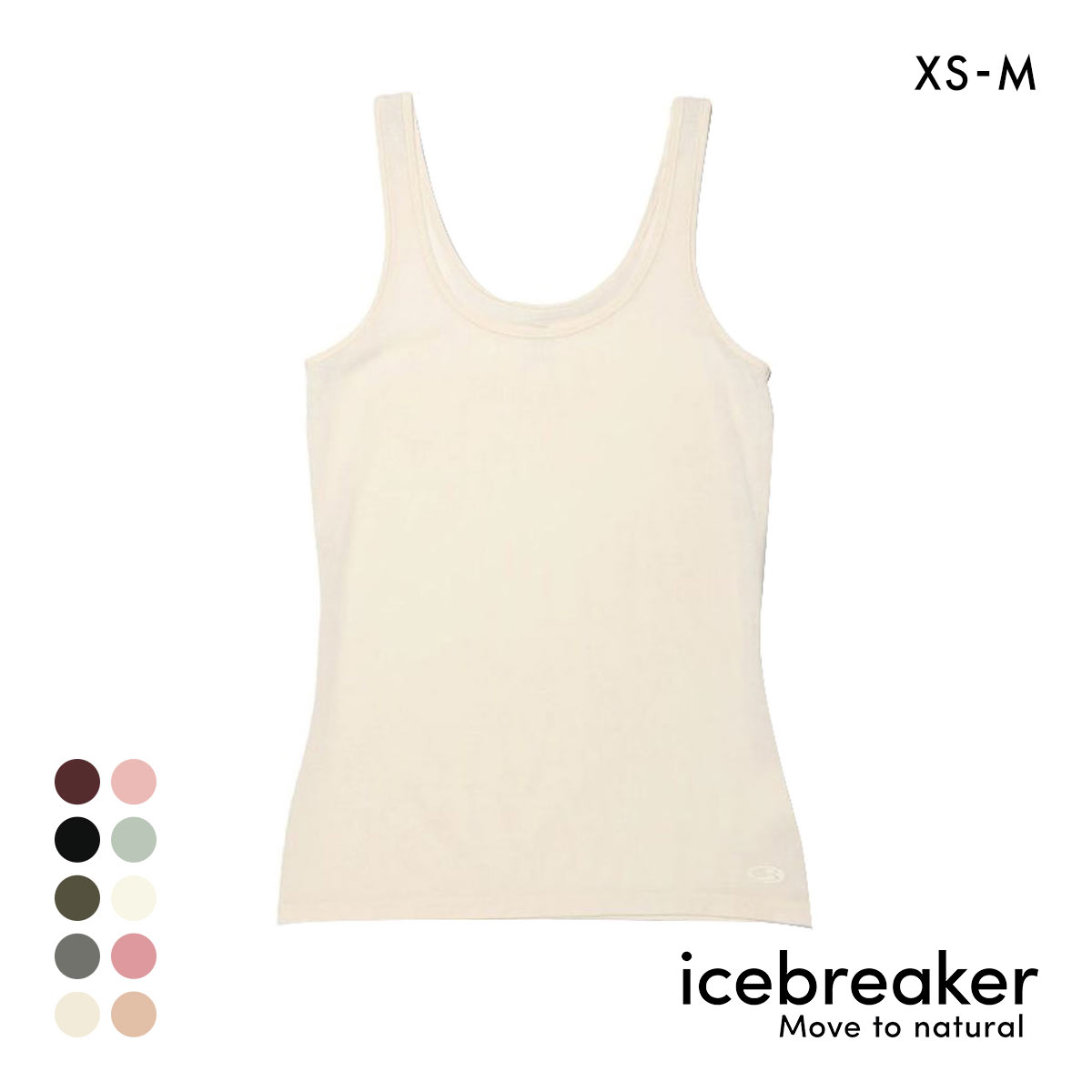 アイスブレーカー icebreaker W SIREN TANK サイレンタンク タンクトップ インナー(OW-オフホワイト-XS(日本S))