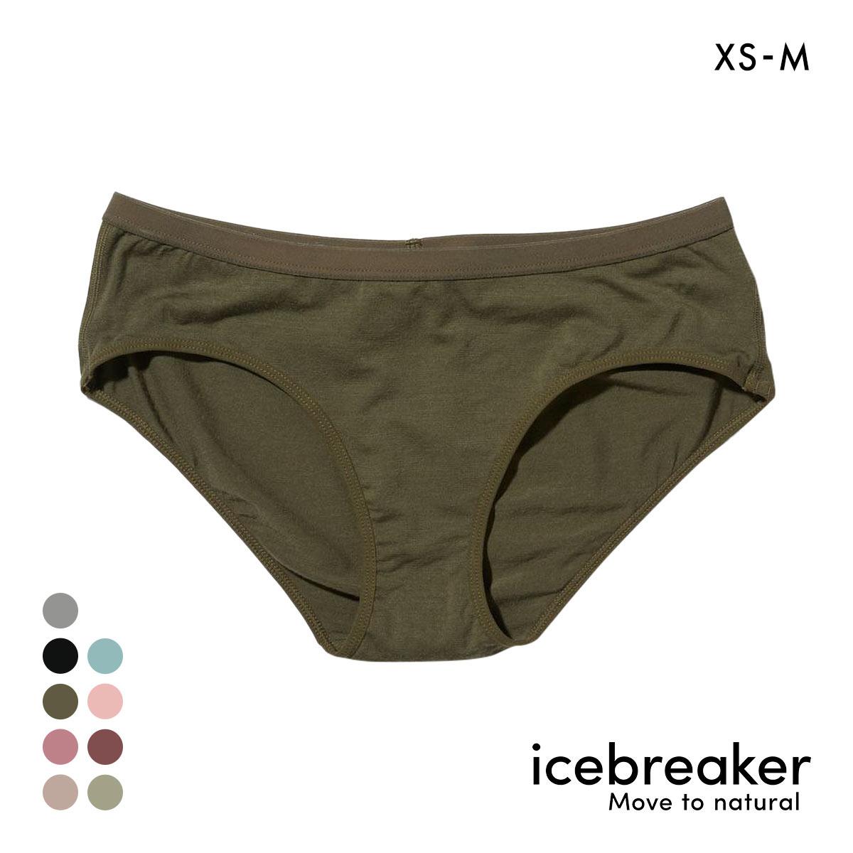 アイスブレーカー icebreaker W SIREN HIPKINI サイレン ヒップキニ ショーツ 単品(KH-カーキ-XS(日本S))