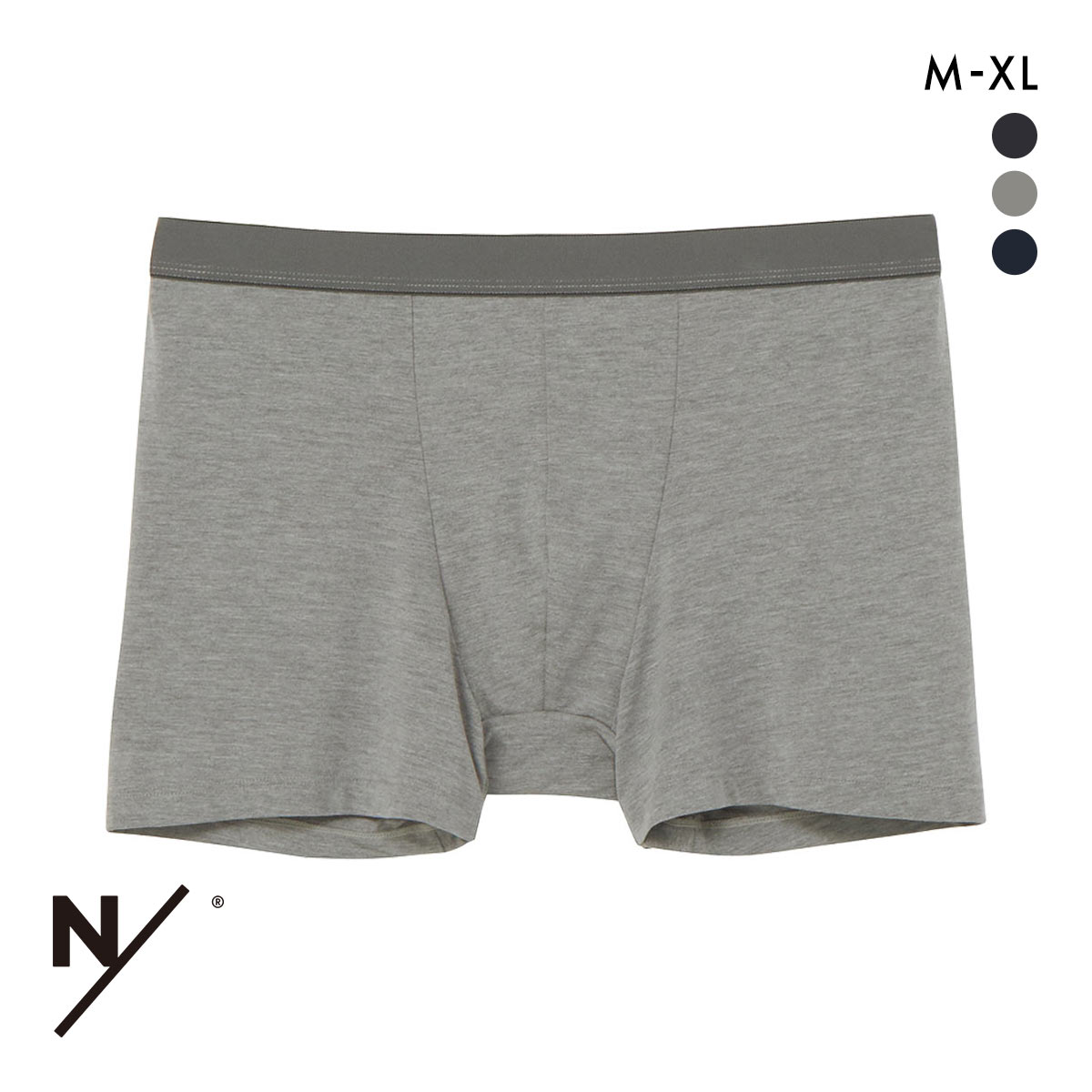 ニュートラルワークス NSKIN ベーシック ライト スタンダード ボクサー メンズ MXP NEUTRALWORKS. 前とじ(GY-グレー-M)