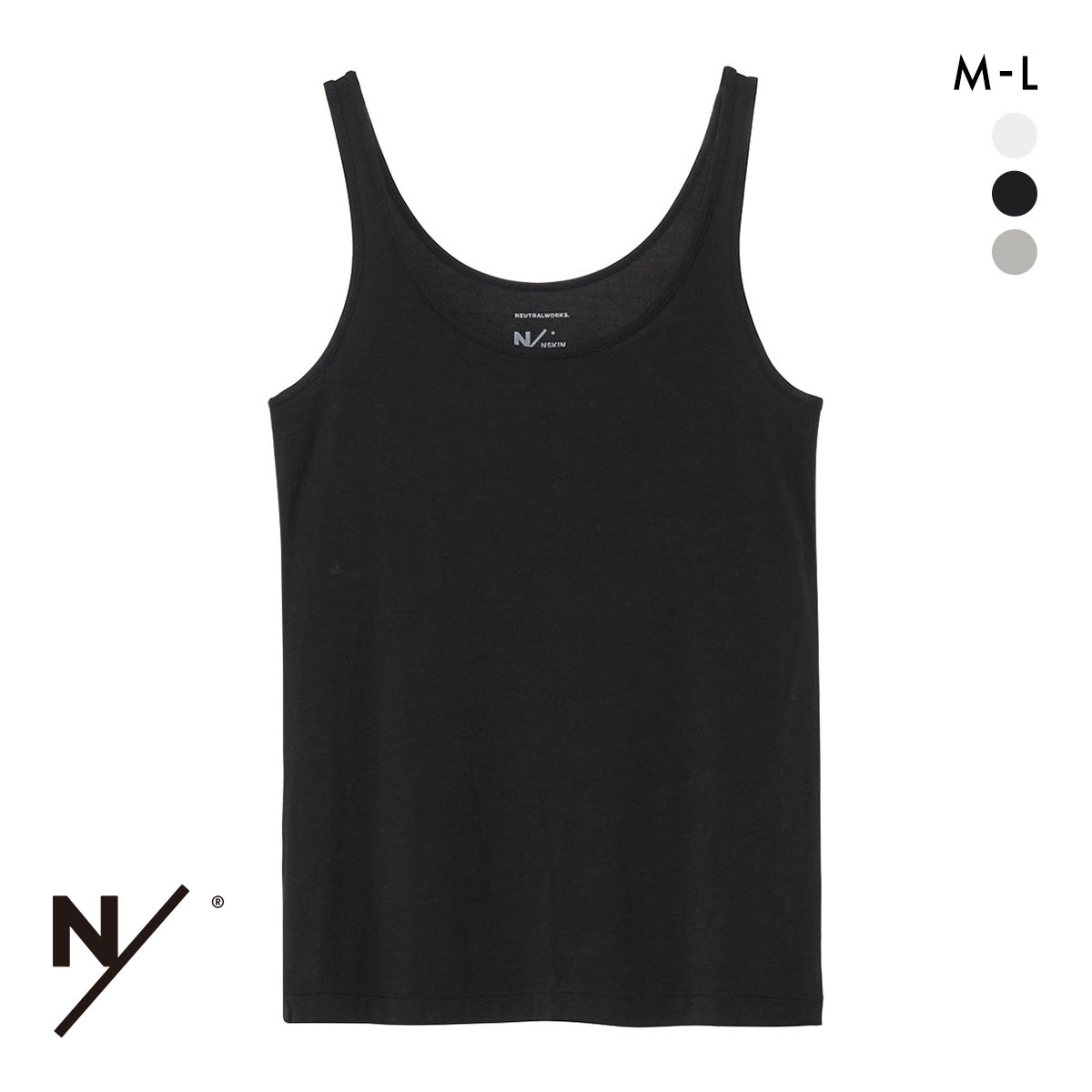ニュートラルワークス NSKIN ベーシック ウルトラライト タンクトップ レディース インナー MXP NEUTRALWORKS.(BK-ブラック-M)