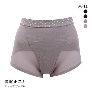 アンフィニ UN-FINI 骨盤正ス 骨盤 クロス ショーツガードル 水玉