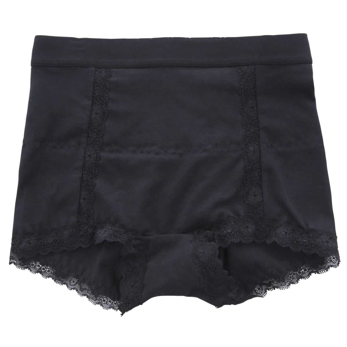 アンフィニ UN-FINI 骨盤正ス 綿混ライト 骨盤 ショーツガードル ソフトガードル 補正下着 単品(BK-ブラック-M)