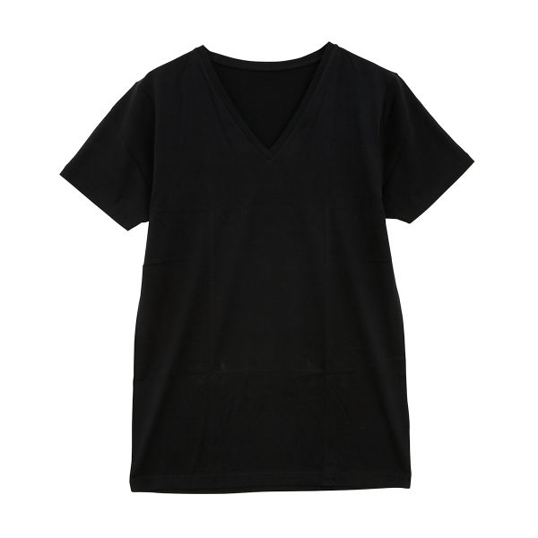 男の絹 SILK シルク＆コットンVネック半袖インナー