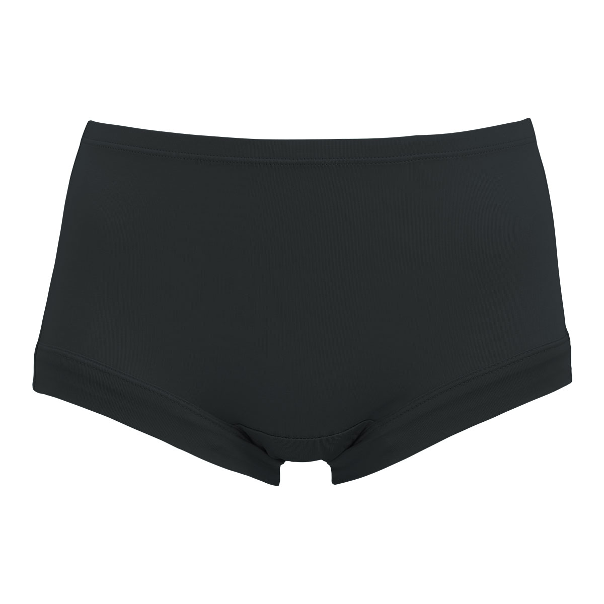 絹100％ 無地 シンプル ボクサーショーツ(BK-ブラック-M)