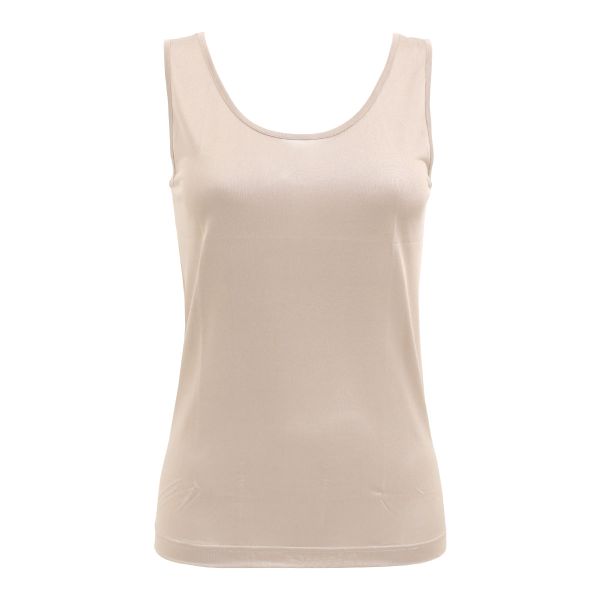 マリーネ MALYNE　絹 シルクニットタンクトップ