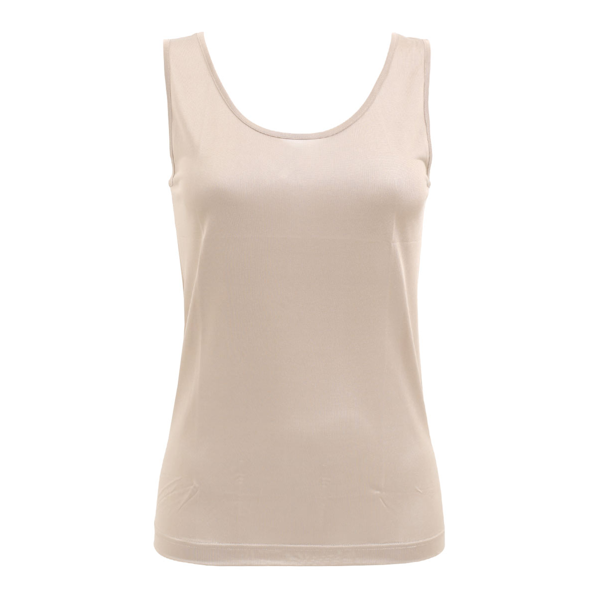マリーネ MALYNE　絹 シルクニットタンクトップ(PE-ピーチ-M)