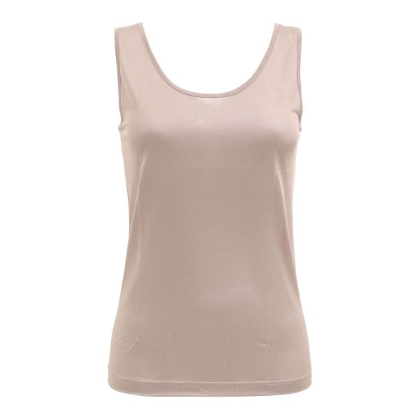 マリーネ MALYNE　絹 シルクニットタンクトップ