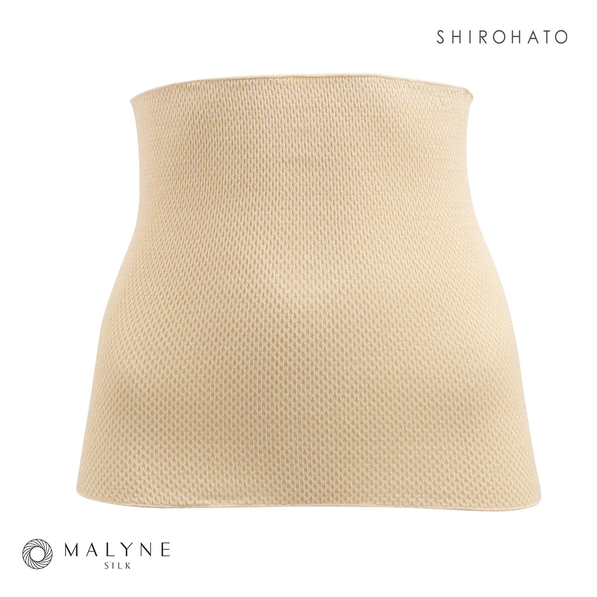マリーネ MALYNE 絹　シルク ブラインナー 汗取り 腹巻 ストレッチ(BE-ベージュ-F)
