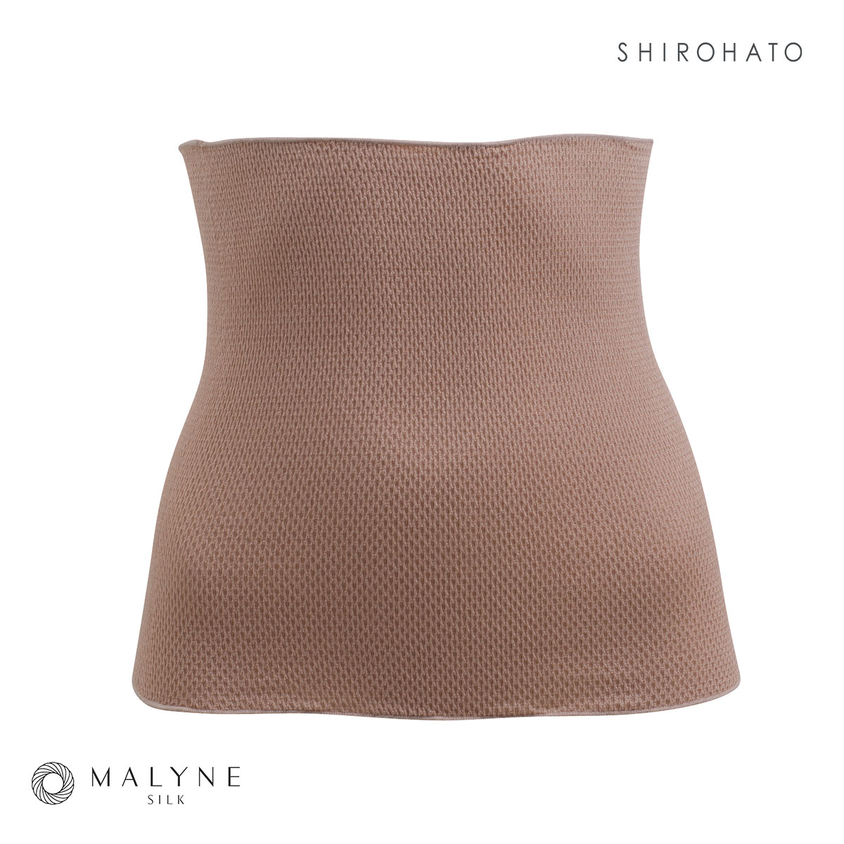 マリーネ MALYNE 絹　シルク ブラインナー 汗取り 腹巻 ストレッチ(MO-モカ-F)