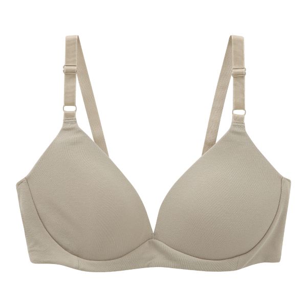 犬印 INUJIRUSHI オーガニックコットン混 モールドカップ ノンワイヤー ブラジャー マタニティ 授乳ブラ 産前産後兼用 授乳期