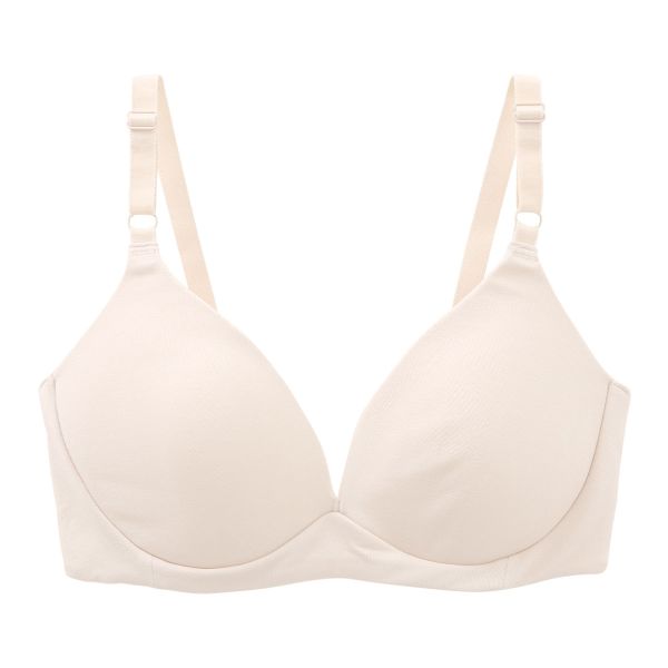 犬印 INUJIRUSHI オーガニックコットン混 モールドカップ ノンワイヤー ブラジャー マタニティ 授乳ブラ 産前産後兼用 授乳期