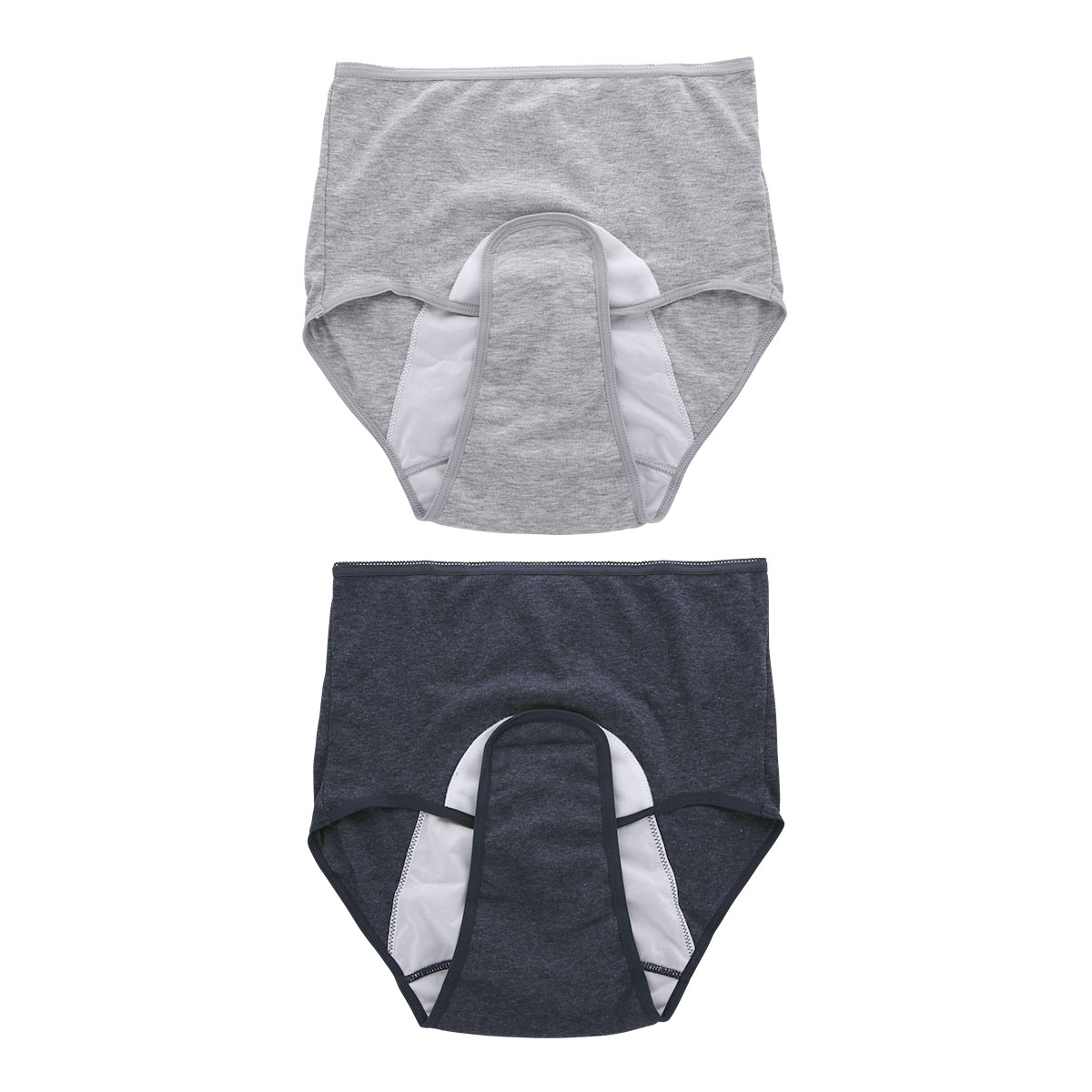 犬印 INUJIRUSHI ママのための産褥ショーツ 2枚セット クロッチオープンタイプ 産じょく期 普通分娩用(Set1-M-L)