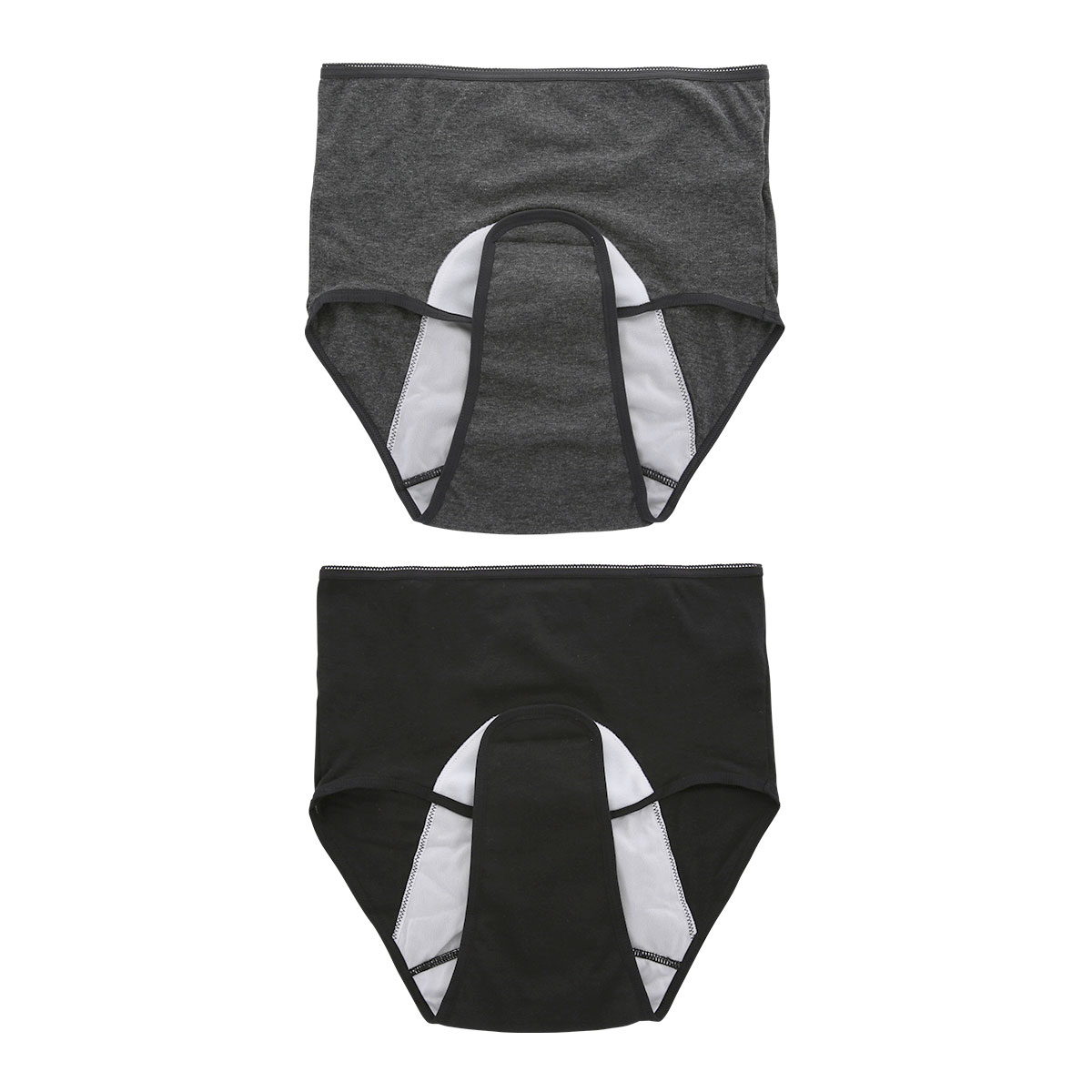 犬印 INUJIRUSHI ママのための産褥ショーツ 2枚セット クロッチオープンタイプ 産じょく期 普通分娩用(Set2-M-L)