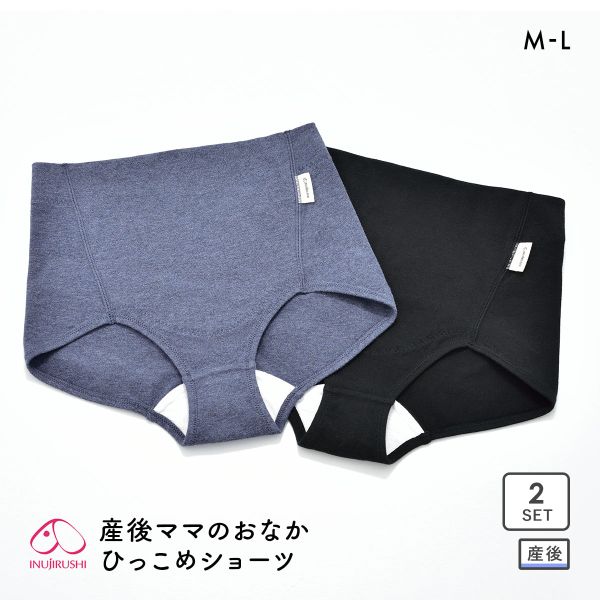 犬印 INUJIRUSHI 産後ママのおなか引っ込めショーツ 2枚組 ML 産後リフォーム 産後シェイプインナー 犬印 INUJIRUSHI 産後ママのおなか引っ込めショーツ 2枚組 ML 産後リフォーム 産後シェイプインナー
