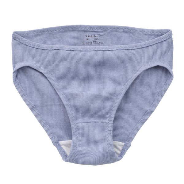 犬印 INUJIRUSHI オーガニックコットン100％ リブ 浅ばきショーツ マタニティ 産前産後兼用 単品