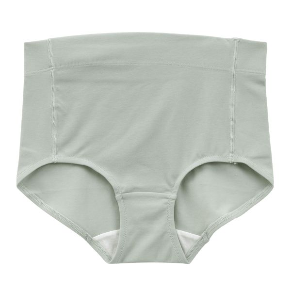 犬印 INUJIRUSHI オーガニックコットン混 ウエストらくらくショーツ 産前産後兼用 マタニティ 深履き 単品