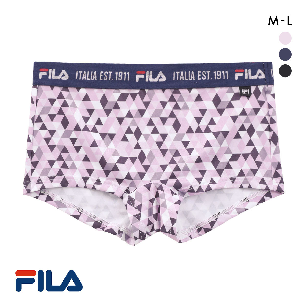 フィラ レディース デザイン ショーツ スタンダード ML 吸水速乾 FILA(PI-ピンク-M)