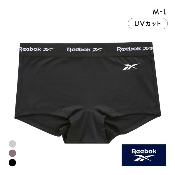 リーボック レディース ロゴテープ ボクサーショーツ ボーイレングス スポーツショーツ 吸水速乾 Reebok LADYS