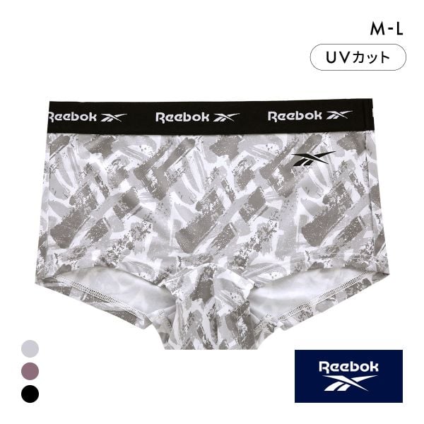 リーボック レディース ロゴテープ ボクサーショーツ ボーイレングス スポーツショーツ 吸水速乾 Reebok LADYS