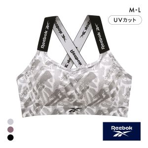 リーボック レディース バッククロスロゴ ハーフトップ ノンワイヤー スポーツブラ レディース ドライ M L Reebok LADYS