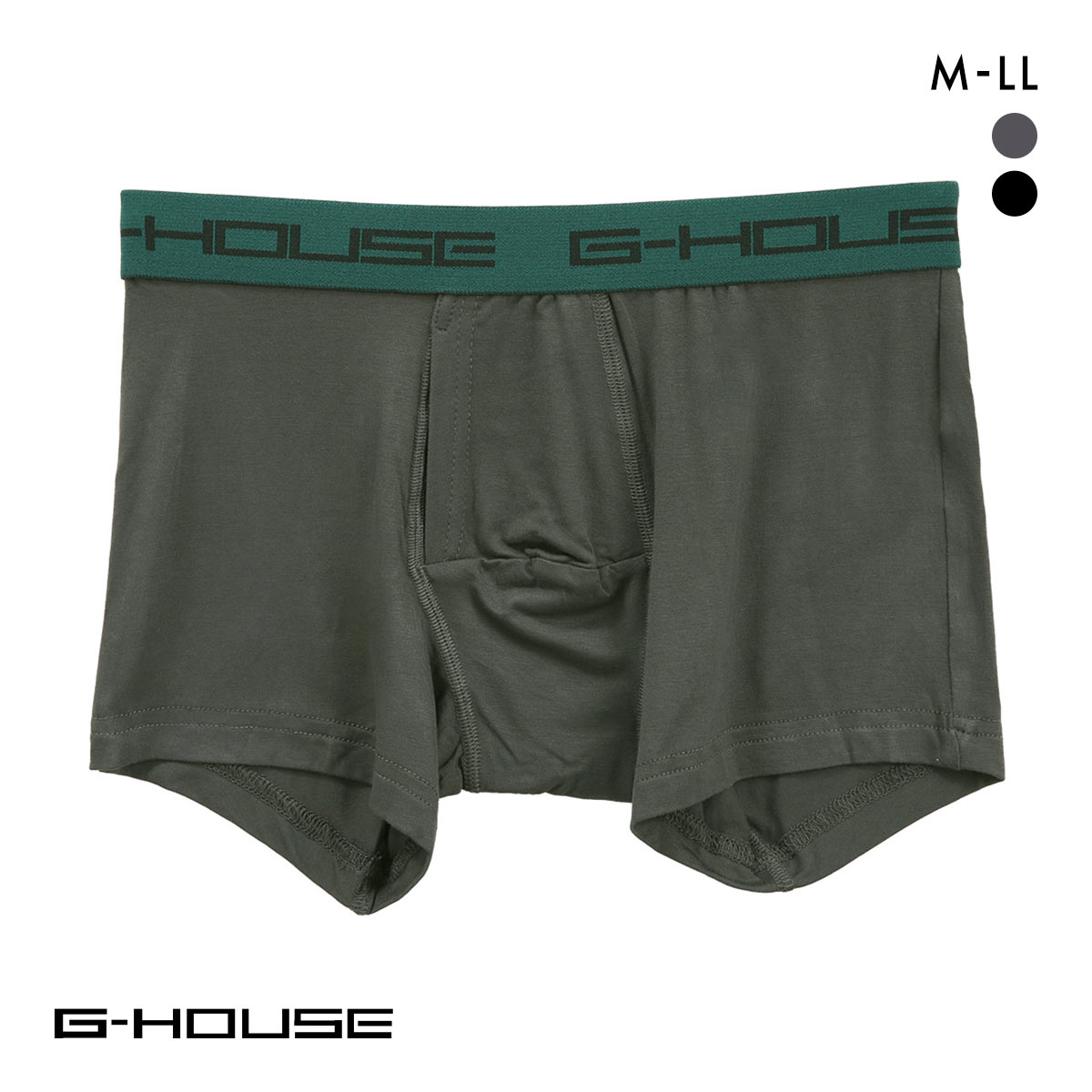 こ出品 ジーハウス 技男 らくらく ボクサーパンツ メンズ 前開き レーヨン混