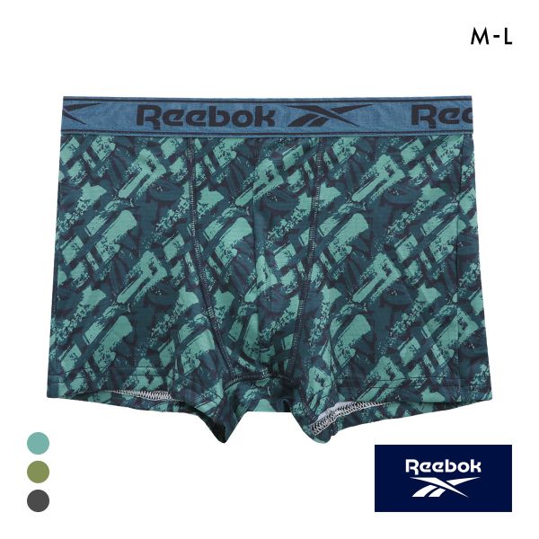 リーボック メンズ プリント ボクサーパンツ 前閉じ プリント M L Reebok