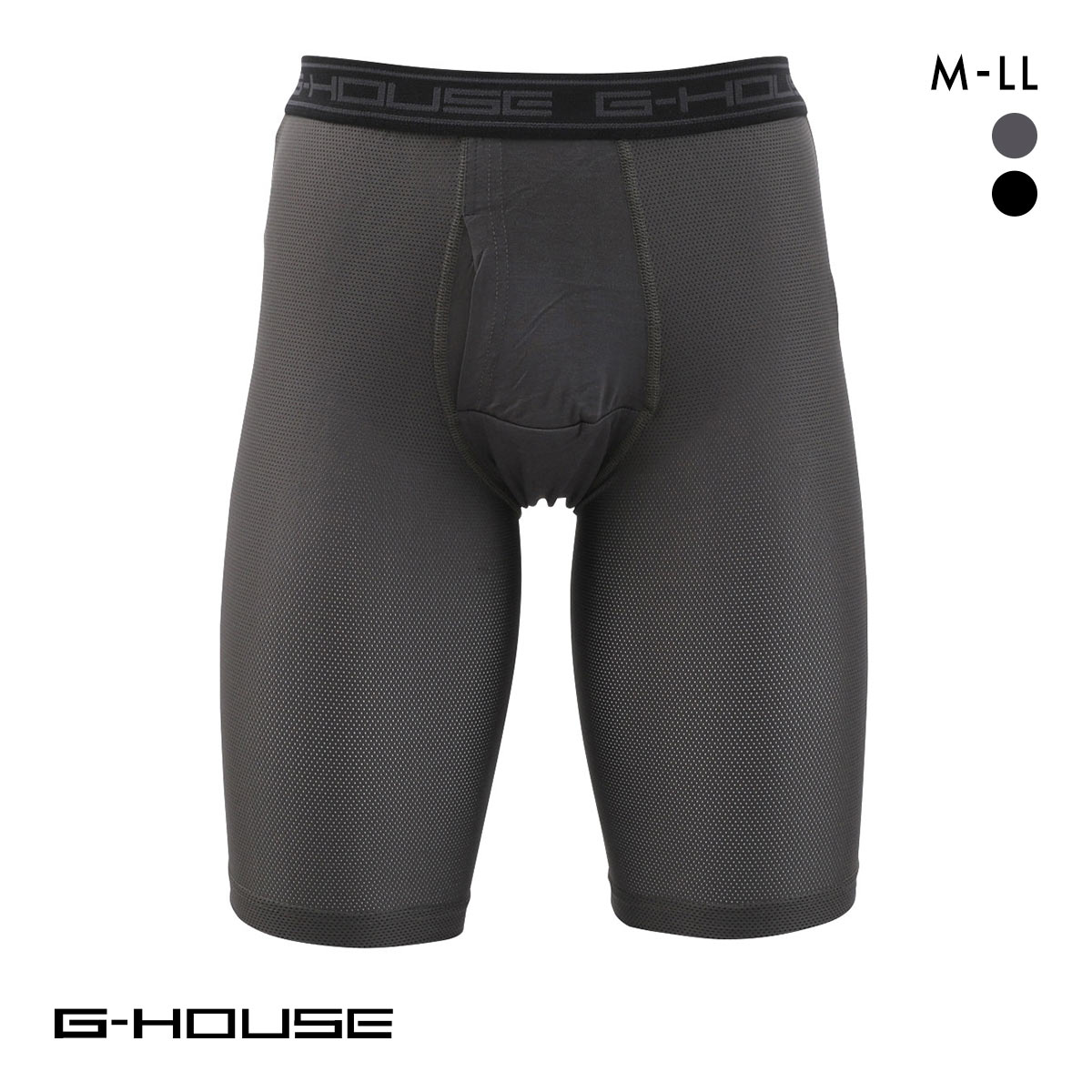 ジーハウス 技男 メッシュでCOOL 5分丈 ボクサーパンツ メンズ 前開き メッシュ 涼しい 大きいサイズ G-HOUSE