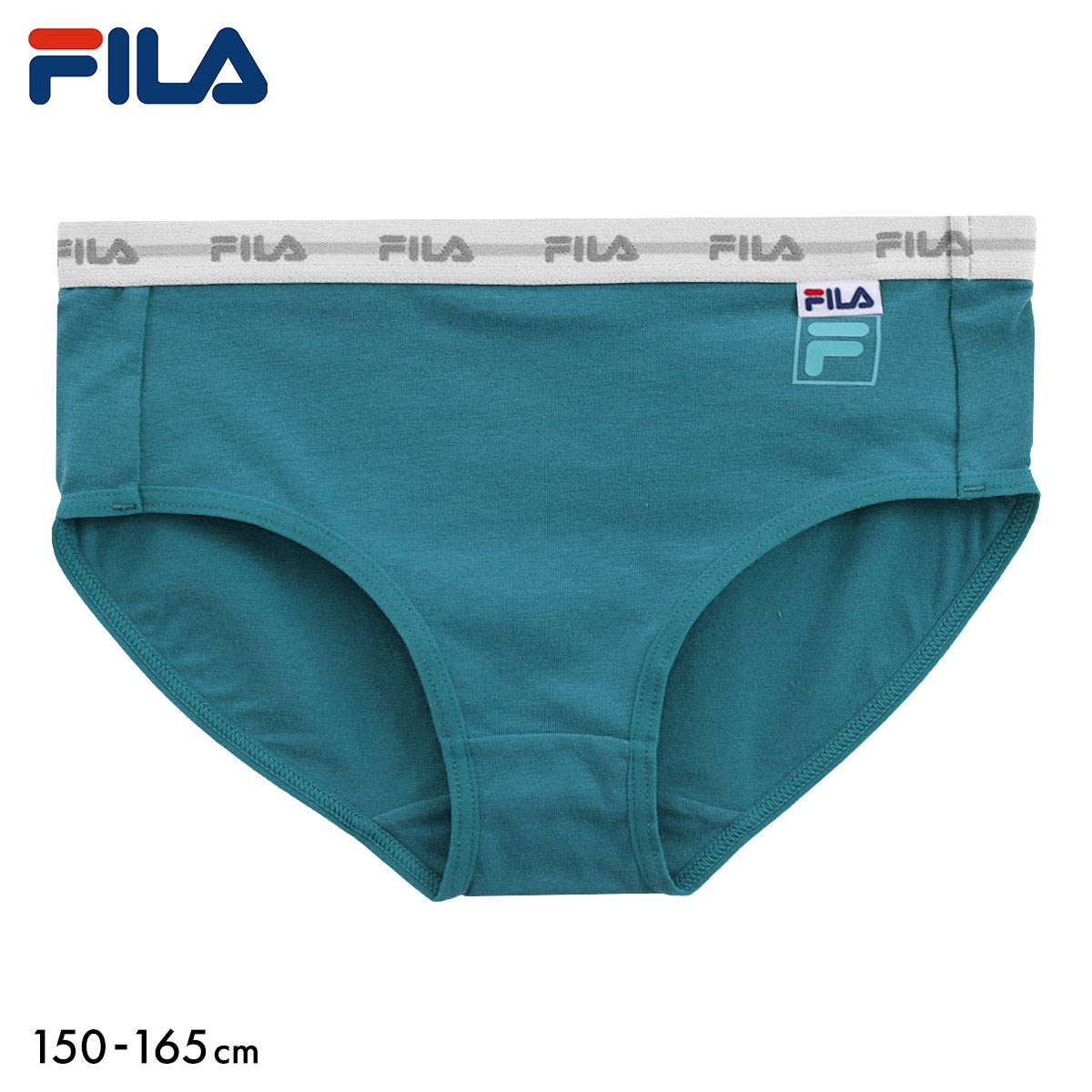 フィラ FILA ジュニア ワンポイント ロゴ ショーツ ノーマル スポーツショーツ キッズ 女の子 150 160 165 吸水速乾(GR-グリーン-150)