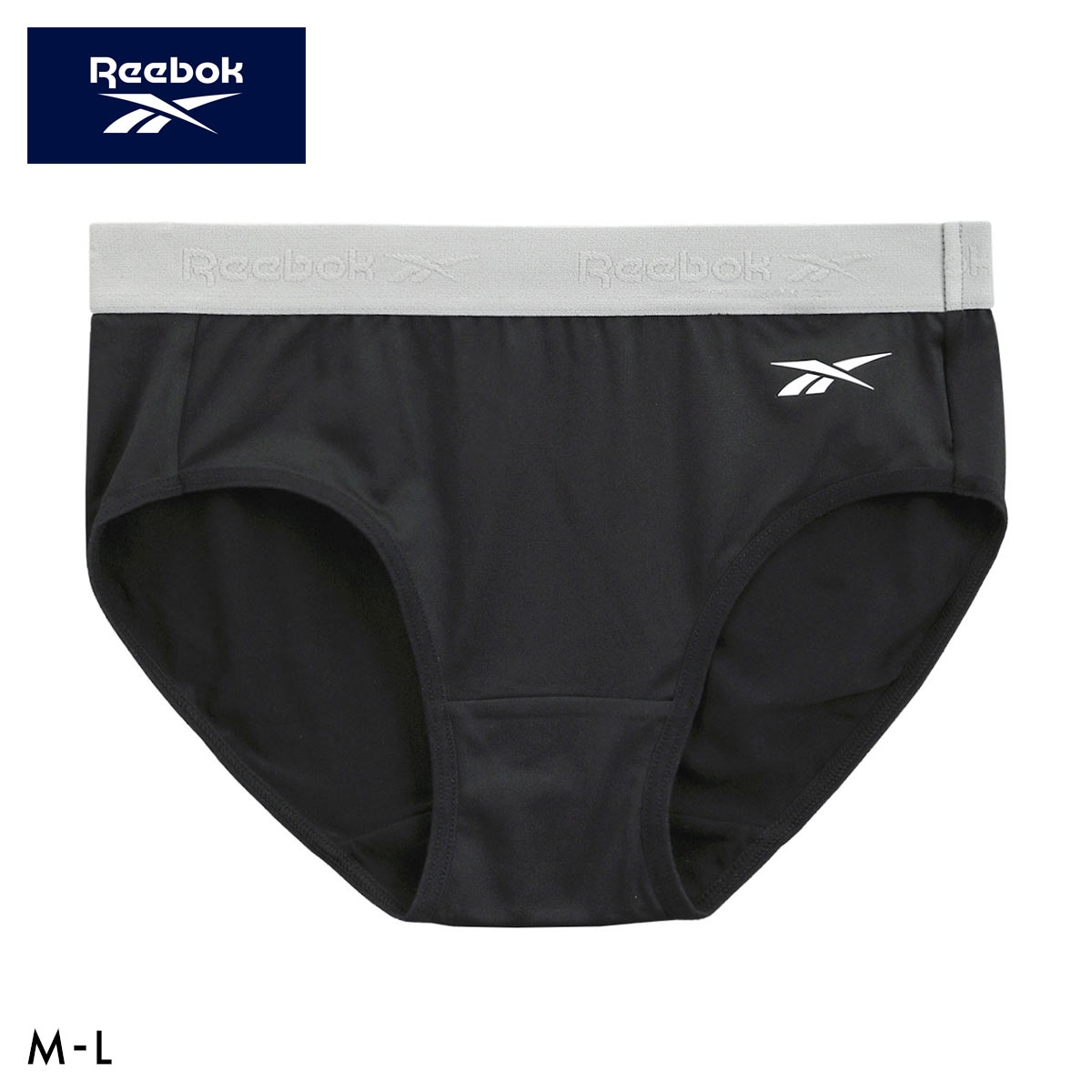 リーボック レディース ロゴテープ ショーツ ノーマルショーツ スポーツショーツ スタンダード DRY UPF50+ ML Reebok LADYS(BK-ブラック-M)