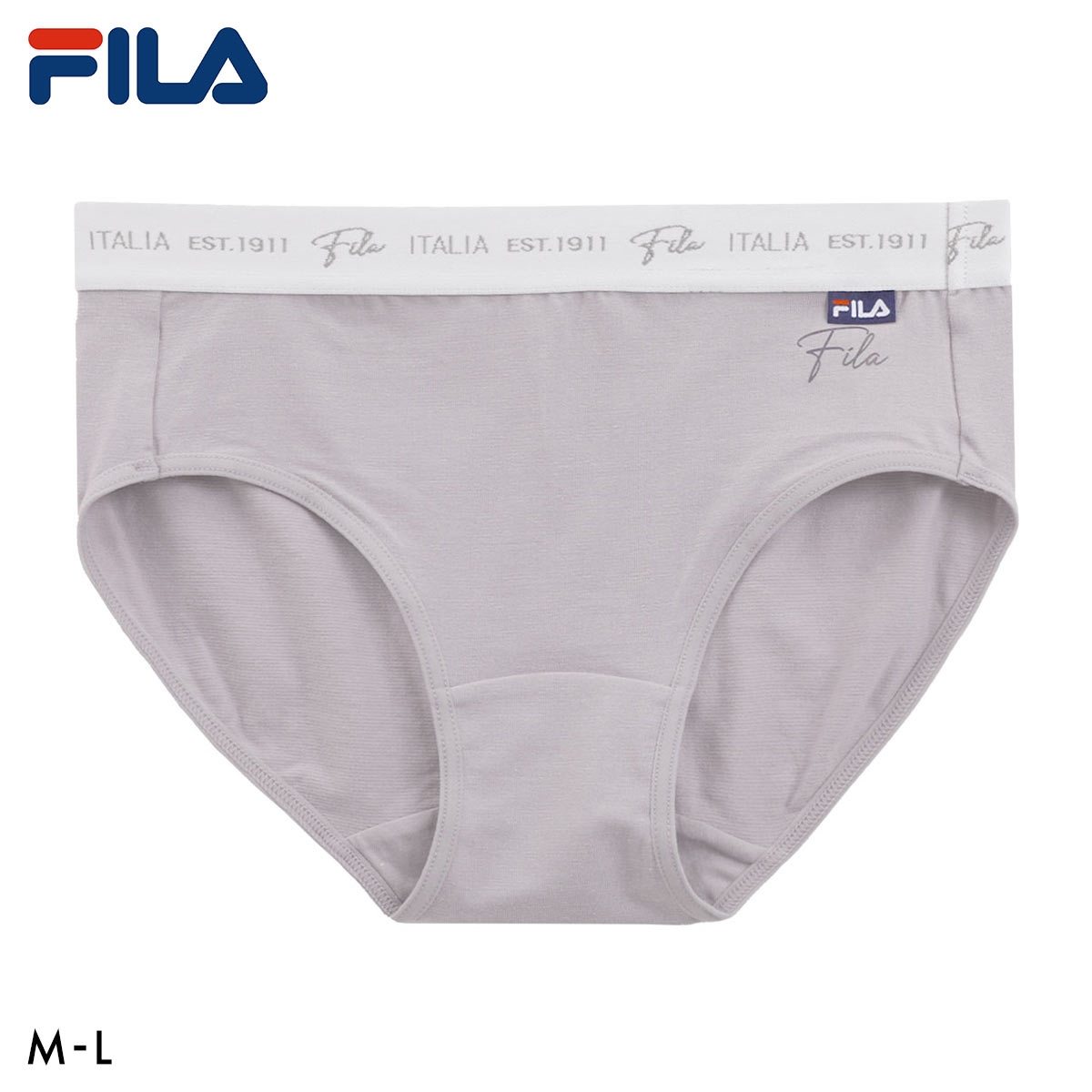 フィラ FILA レディース ワンポイント ロゴ ショーツ ノーマル スポーツ インナー 吸水速乾 単品 ML 婦人(GY-グレー-M)