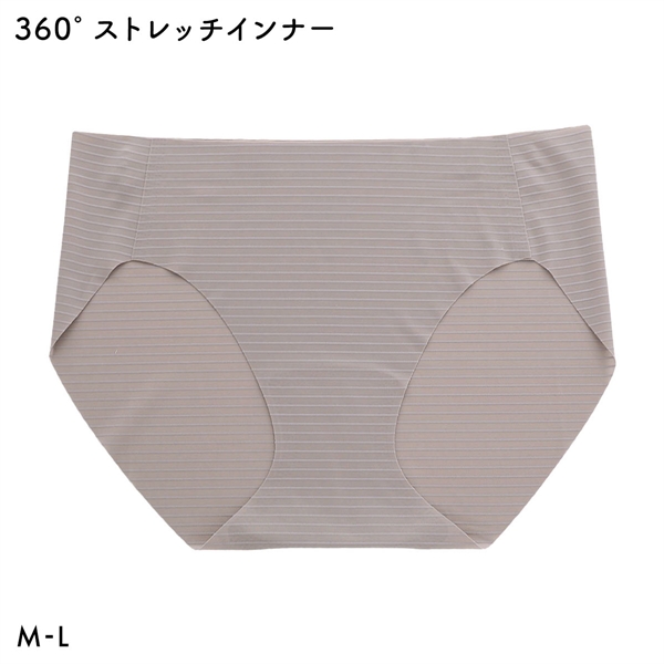 360°×トリンプ 無縫製 薄い 軽い ショーツ ノーマル スタンダード ストレスフリー レディース ML