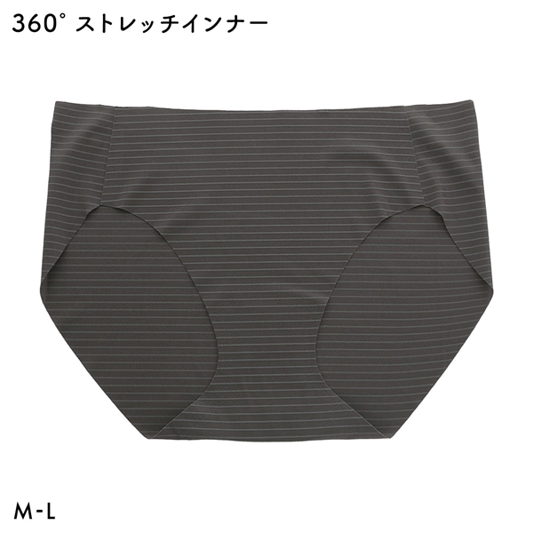 360°×トリンプ 無縫製 薄い 軽い ショーツ ノーマル スタンダード ストレスフリー レディース ML