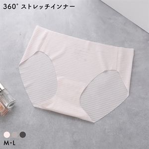 360°×トリンプ 無縫製 薄い 軽い ショーツ ノーマル スタンダード ストレスフリー レディース ML