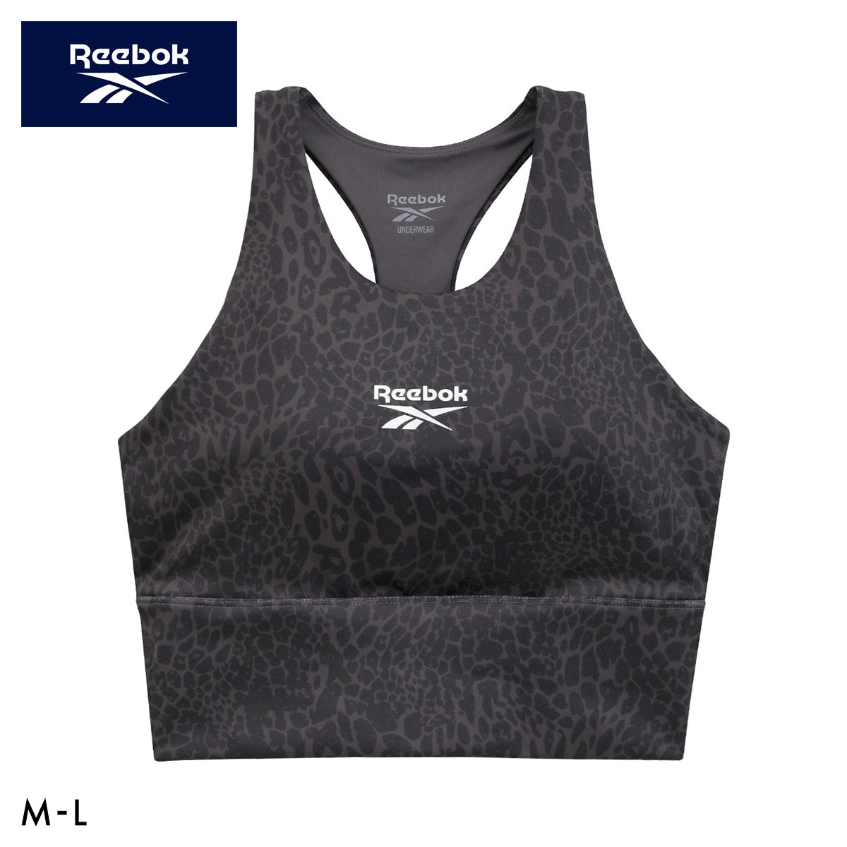 リーボック レディース バッククロス ハーフトップ ノンワイヤー ヨガ スポーツブラ レディース ドライ UVカット UPF50＋ yoga ML Reebok LADYS(CGY-チャコールグレー-M)