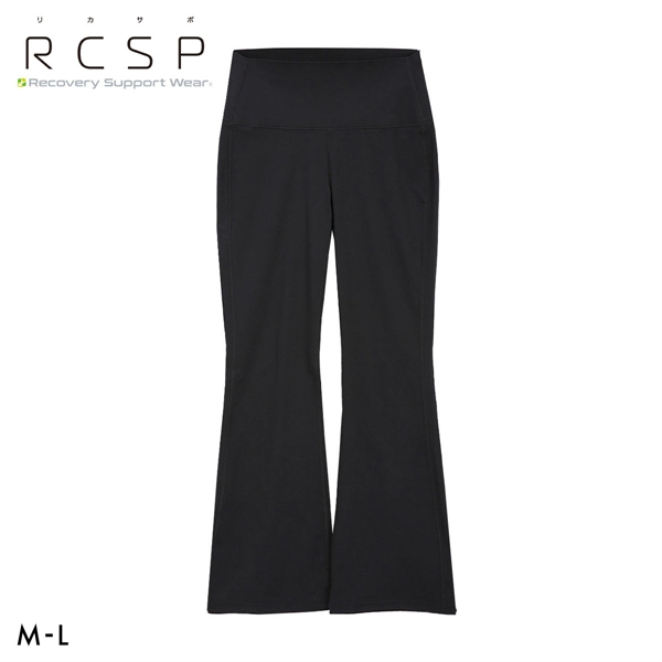 RCSP リカサポ 血行促進 レディース フレアパンツ スポーツウェア レギンス スパッツ ML 婦人 LADIES