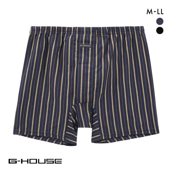 ジーハウス 男の安心 ニット トランクス ストライプ 尿漏れ 吸水 メンズ 前開き M L LL G-HOUSE ジーハウス 男の安心 ニット トランクス ストライプ 尿漏れ 吸水 メンズ 前開き M L LL G-HOUSE