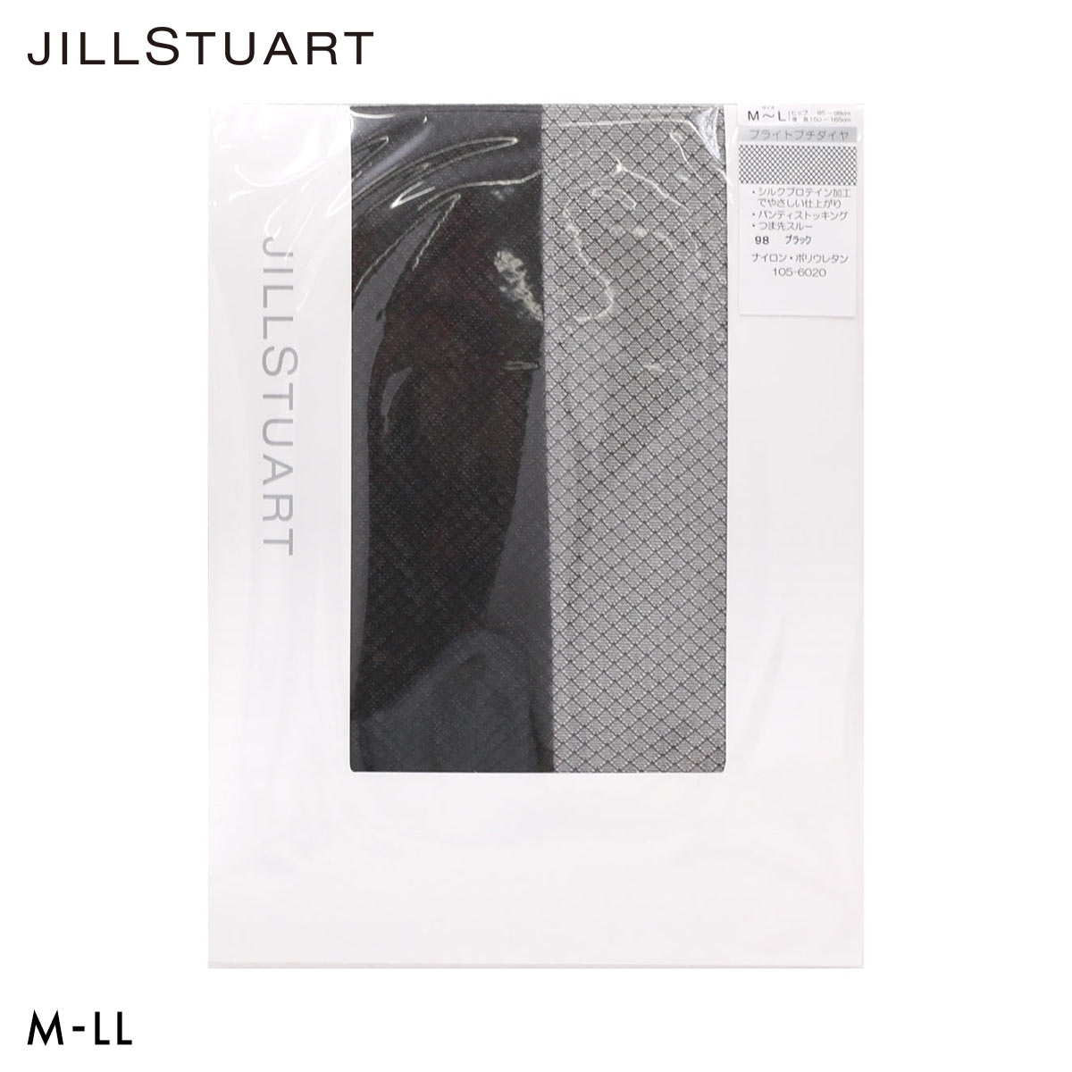 ジルスチュアート ブライトプチダイヤ　ストッキング JILLSTUART(BK-ブラック-M-L)